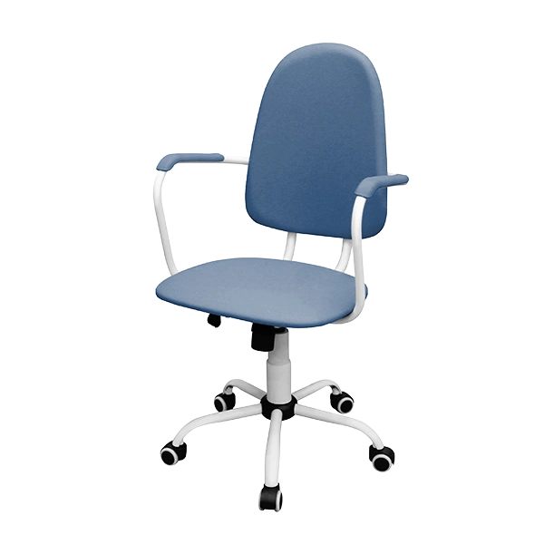 кресло для персонала кр14(1) синие фото