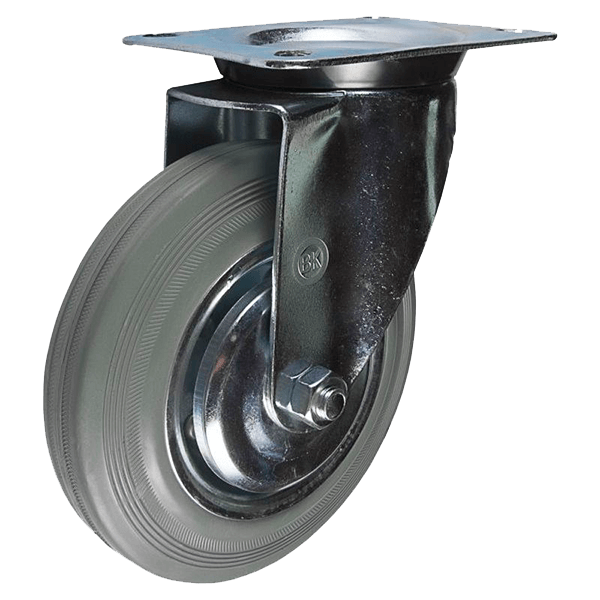 колесо аппаратное с поворотным платформенным креплением 160 мм фото