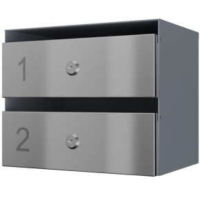 почтовый ящик 2-секционный серии ультра инокс смарт фото