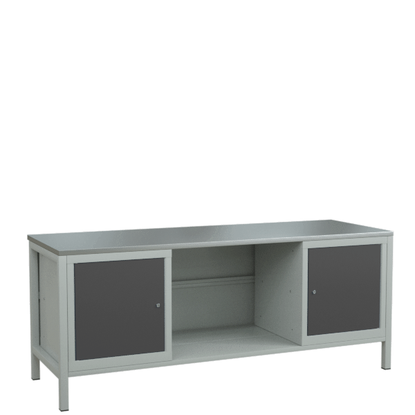 верстак 2000 с 2 тумбами с распашными дверцами фото