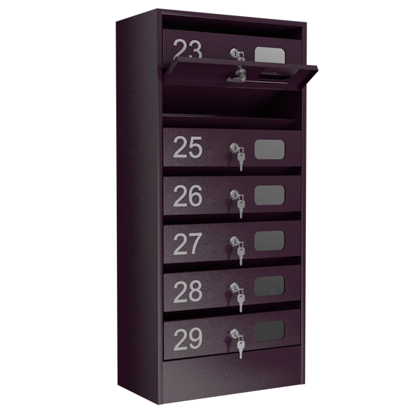 почтовый ящик 7-секционный серия эталон колор с окошком фото