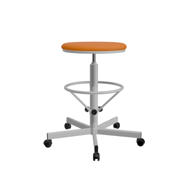 табурет с усиленной опорой для ног т03/к оранжевый фото
