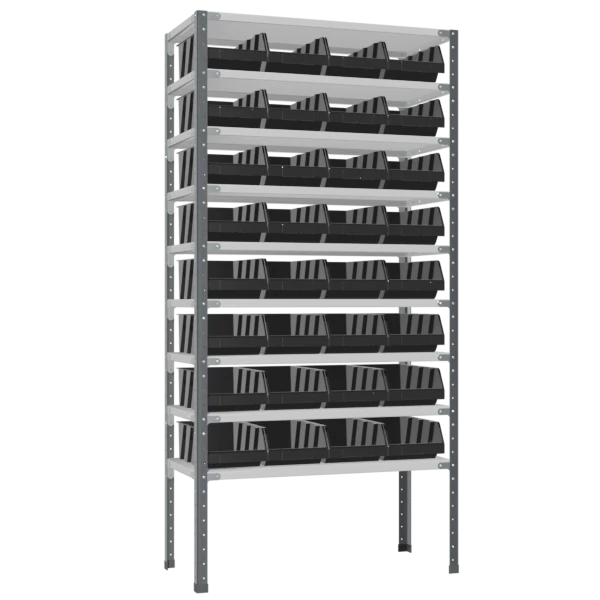 антистатический стеллаж ст-012 с ящиками 400x230x150 фото