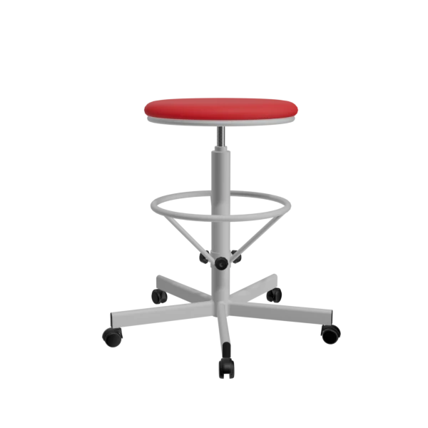 табурет с усиленной опорой для ног т03/к красный фото