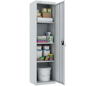 шкаф хозяйственный с замком металлический фото