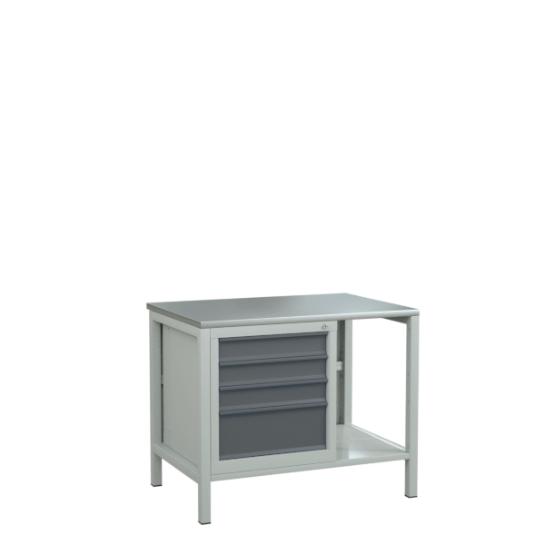 верстак 1000 с тумбой с 4 выдвижными ящиками фото