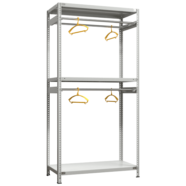 стеллаж sfc 2000х1000х500 3 полки 2 штанги фото