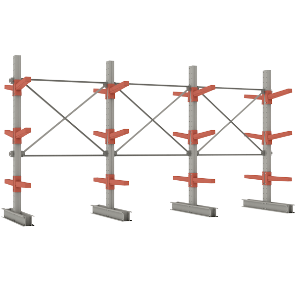 стеллаж консольный двухсторонний ст 062 2500x11774x1400 фото