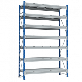 стеллаж sgr 2500x1500x800 7 полок