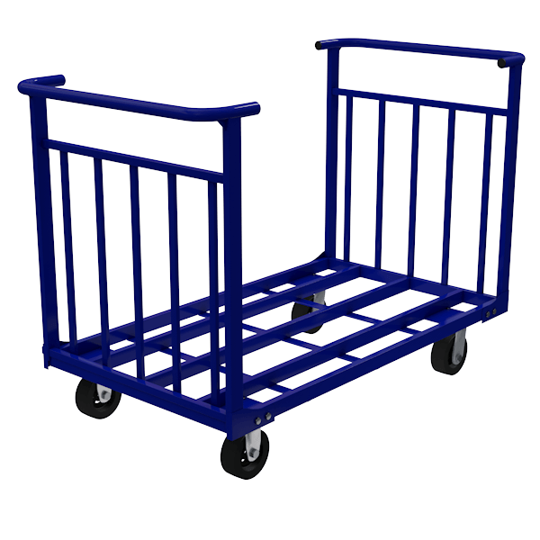 тележка каркасная усиленная с 2 ручками ттд 5 черная резина фото