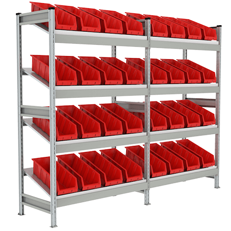 Стеллаж СТ-023 с наклонными полками