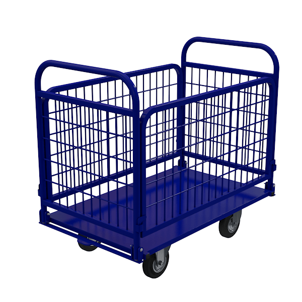 тележка со складной ручкой и сетчатыми бортами тсрс 1 фото