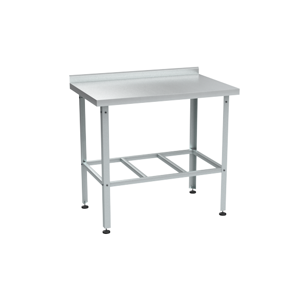 стол из нержавейки с бортом 870x950x600 фото