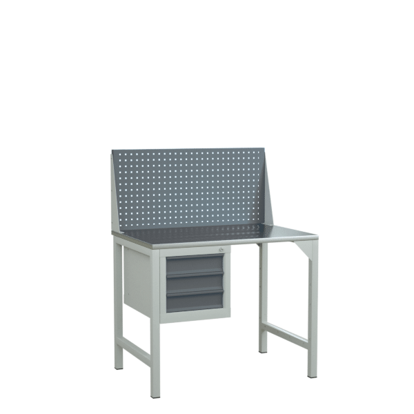 верстак 1000 с подвесной тумбой с 3 ящиками фото