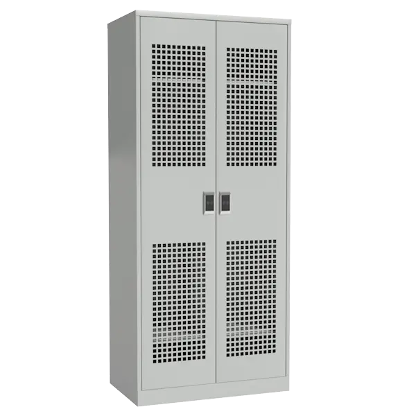 шкаф рабочий для одежды металлический с полкой под обувь с электронным замком фото