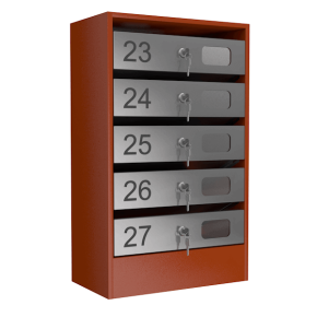 почтовый ящик 5-секционный серия эталон с окошком фото