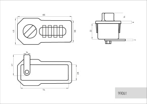 кодовый механический замок для металлических шкафов фото