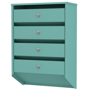 почтовый ящик 4-секционный серия базис премиум фото