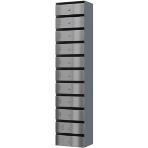 почтовый ящик 11-секционный серия ультра инокс смарт фото