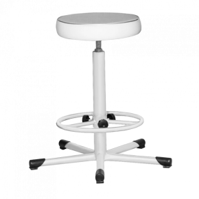 табурет на винтовой опоре т02-1 белый фото