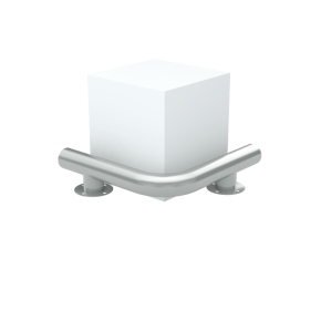 металлический колесоотбойник дорожный фото