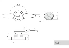 замок почтовый с треугольным язычком фото
