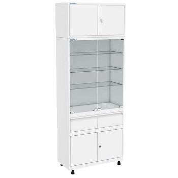 медицинский шкаф шмс-2-а-р-2 с антресолью фото