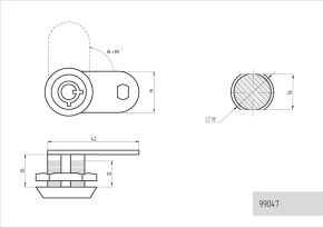 замок с цилиндрическим ключом фото
