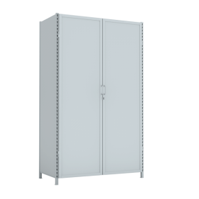 стеллаж 2500x1500x750 стенки сплошные, двери сплошные, 5 ярусов фото