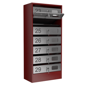 почтовый ящик семисекционный серия эталон с окошком фото