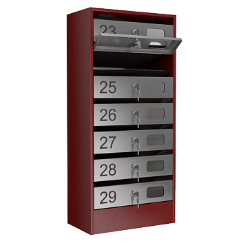 почтовый ящик семисекционный серия эталон с окошком фото