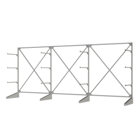 стеллаж sortex односторонний тройной фото