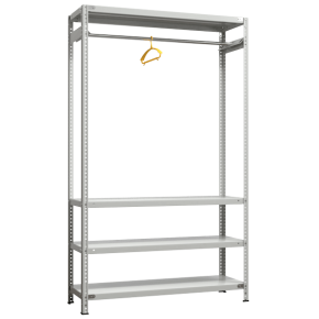 стеллаж-вешало sfc 2000х1200х400 4 полки фото