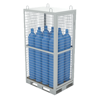 клеть для 12 кислородных газовых баллонов фото