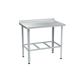 стол из нержавейки с бортом 870x950x600 фото