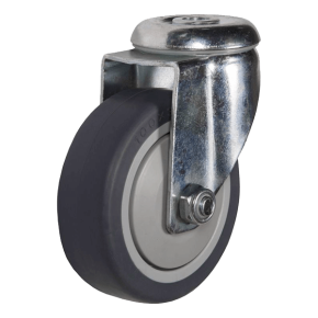 колесо аппаратное термопластичная резина под болт 125 мм фото