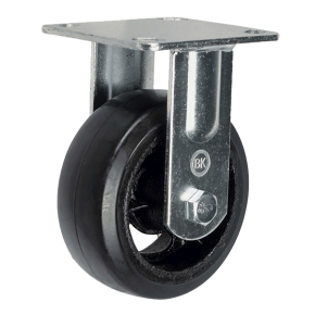 колесо грузовое на тележки (черная резина) 125 мм фото