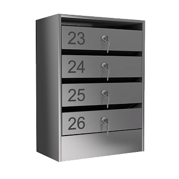 почтовый ящик 4-секционный серия эталон премиум фото