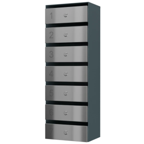 почтовый ящик 7-секционный серия ультра инокс смарт фото