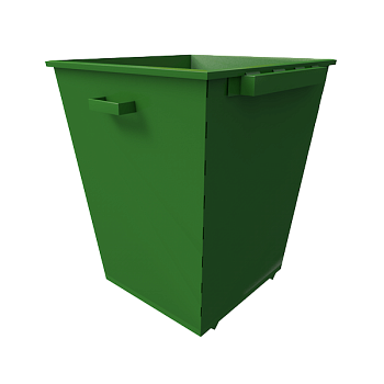 контейнер на 750 литров на ножках с ручками и захватом фото