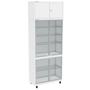 Шкаф медицинский ШСС-2-А-Р с антресолью