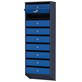 почтовый ящик 9-секционный серия базис премиум фото