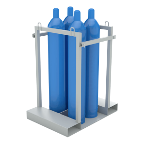 контейнер (палета) для 4 кислородных газовых баллонов фото