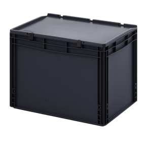 евроконтейнер esd с крышкой на шарнире 435x400x600 фото