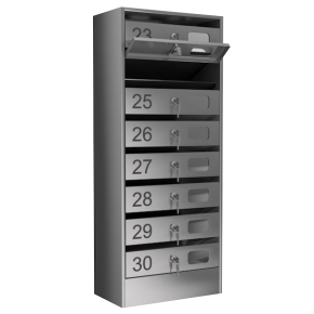 почтовый ящик 8-секционный серия эталон премиум с окошком фото