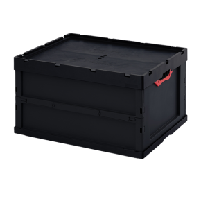 складной ящик esd с крышкой 445x600x800 фото