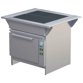 плита электрическая 4-х конфорочная с духовым шкафом фото