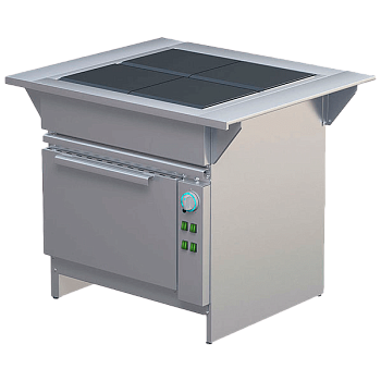 плита электрическая 4-х конфорочная с духовым шкафом фото