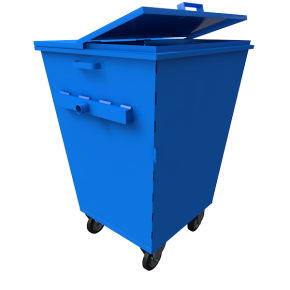 контейнер на 750 литров с двойной крышкой фото