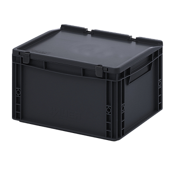 евроконтейнер esd с крышкой на шарнире 235x300x400 фото